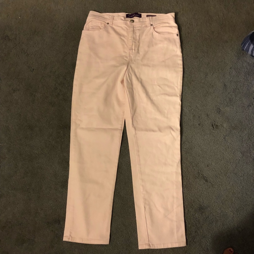 EUC Gloria Vanderbilt pink denim pants 12
